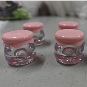 ISMAN 10ml/10g Pots transparents en forme de bouteille de confiture de fruits rose, petits contenants cosmétiques pour <span class=keywords><strong>baume</strong></span> à lèvres et gommage, emballage pour enfants - Product Image 2