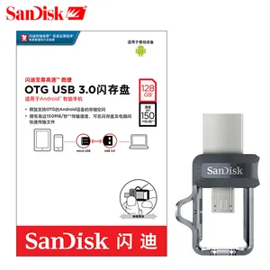100% New Original Sandisk Usb 3.0 Dual OTG USB Flash Drive 64GB Ultra Pendrive SDDD3 For Android Devices
