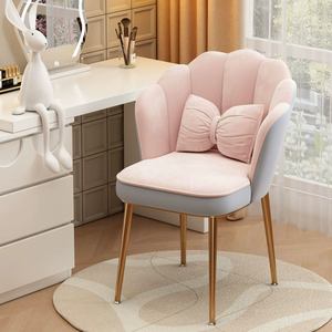 Nouvelle Chaise en Velours Capitonnée Minimaliste pour Chambre à Coucher, Chaise de Manucure et de Maquillage - Product Image 4