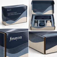 Boîte d'expédition en carton ondulé personnalisée brillante pour le bien-être du sommeil avec insert