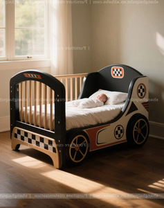 Culla <span class=keywords><strong>di</strong></span> lusso, in legno, creativo, personalizzato, tema auto artistiche, auto sportive <span class=keywords><strong>lettino</strong></span>, design personalizzato per baby room a tema - Product Image 4