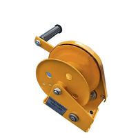 Treuil manuel 1200 lb - Câble en acier galvanisé, autobloquant et compact pour grue, rideau agricole et utilisation multifonctionnelle