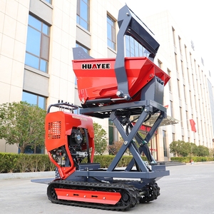 Mini-dumper sur chenilles robuste de 520 kg, camion-benne rotatif avec inclinaison à 90 degrés, facile à utiliser - Product Image 4