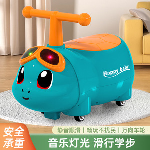 Nuevo Vehículo Deslizante "Fortune-Bound Little Turtle Peanut Car" - Apto para niños de 1 a 5 años. Ruedas giratorias silenciosas para evitar deslizamientos excesivos - Product Image 6