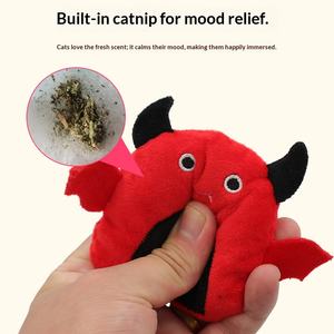 Giocattoli Interattivi per Gatti con Movimento, Auto-aiuto, Relax, Pulizia dei Denti, <span class=keywords><strong>Design</strong></span> di Orso e Balena in Peluche con Menta - Product Image 4