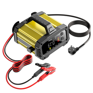 <span class=keywords><strong>Foxsur</strong></span> เครื่องชาร์จแบตเตอรี่ในรถยนต์แบบ25A 12V 24V ที่ชาร์จแบตเตอรี่แบบเจลกรดตะกั่วแบบเปียกแบบปรับได้ใช้ใน Lifepo4 - Product Image 4