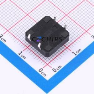 TS126CJ 250gf 009 Tactile Switch Through hole Component (THT)-4P,12x12mm Switch Single Pole Single Throw 2.5N Through Hole 12mm - Product Image 2