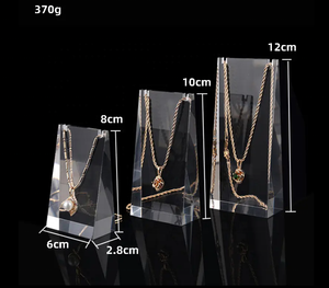 OEM изготовленный на заказ акриловый стеллаж для ожерелья изготовленный на заказ акриловый блок прозрачный Стенд для ювелирных изделий - Product Image 5