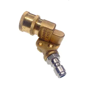 Pressure washer five-speed adjustable nozzle pure copper quick connection rotary coupler 1/4 quick plug