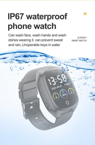 Reloj Inteligente D300 4G con GPS para Personas Mayores, Reloj Inteligente con Rastreador, Medición de Temperatura, Presión Arterial, Alarma de Caídas, Botón SOS - Product Image 3