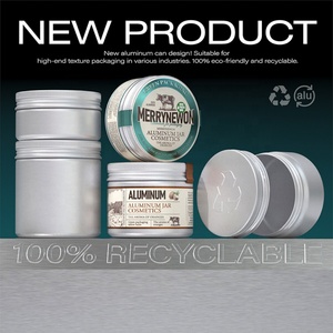 Custom Label Aluminum Cosmetic Jar Tin Aluminum Tallow Balm Packaging Tins Beef Tallow Salve Packaging Cream Tins - Product Image 4