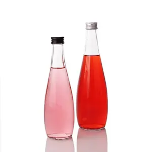 커피 병 250ml 200ml 330ml 클리어 콜드 브루 커피 주스 유리 병 음료 주류 차 커피