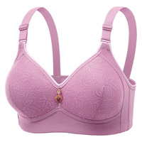 Soutien-gorge push-up sans armatures fin et léger pour l'été, anti-affaissement, avec strass et bretelles réglables, idéal pour les mamans