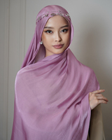 FRC 2025 Organza Satin Adele Hijab Glimmer syal cerah Hijab Organza Singapore Giselle syal selendang Crepe Satin sutra Hijab