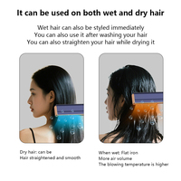 Besi rambut aliran udara keren 2 in 1, pelurus rambut dan pengeriting suhu dapat disesuaikan harga grosir