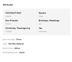 Eco-friendly Natural Pure Coconut Wax Blocks for Handmade Scented <b>Candle</b> Home Christmas Decoration - Product Image 6