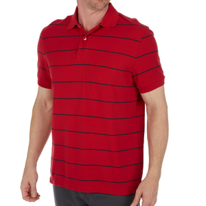 เสื้อยืดโปโลลายทางสำหรับผู้ชาย,เสื้อโปโลแขนสั้นลายทางสวมใส่สบายขายส่งคุณภาพสูงไซส์พิเศษสำหรับผู้ชายปี2023 - Product Image 5