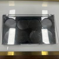 Boîtes d'emballage personnalisées en plastique transparent blanc pour fards à paupières et palettes, fabriquées avec des matériaux recyclés pour usage cosmétique