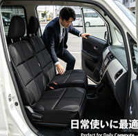 MELCO Housse de siège auto de luxe pour l'avant, imperméable, antidérapante, avec poches de rangement, lavable, universelle, en polyester, toutes saisons