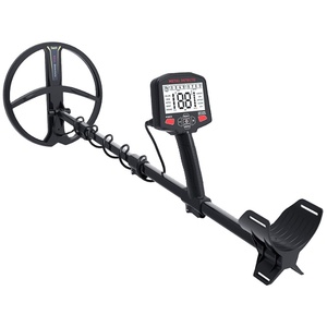 Detector de Metales con Pantalla Digital y Eje Ajustable, Color Negro - Product Image 1