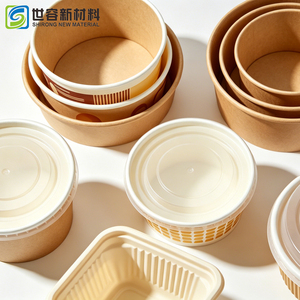 SHIRONG Gobelet à soupe jetable en papier kraft blanc <span class=keywords><strong>biodégradable</strong></span> de qualité alimentaire à paroi simple pour le vin et les boissons gazeuses - Product Image 4