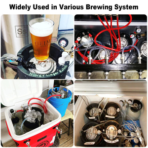 Новый пивной кег Ball Lock Corny на 5 галлонов (19 л) из нержавеющей стали 304 с двумя резиновыми ручками для домашнего пивоварения - Product Image 3