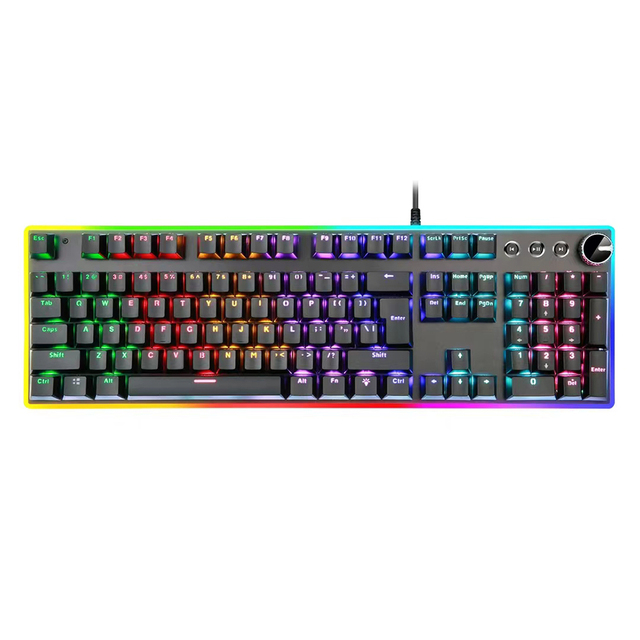 OEM Factory Customized 104 Key Wired Mechanical Keyboard Wholesale Game Office Keyboard