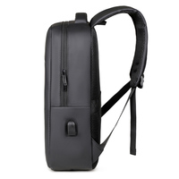 Tas Ransel Laptop Unisex untuk Perjalanan 15-16 inci Kapasitas Besar Bisnis USB Anti Maling Tahan Air Bahan Poliester