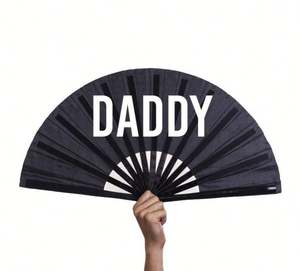 Abanicos Plegables de Bambú, Novedad 2023, Personalizados con Impresión, Estilo Festivo, con Técnica de Tallado, Tamaño 33cm, para Venta al Por Mayor - Product Image 3