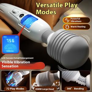 इलेक्ट्रिक मालिश स्टिक वयस्क अनुकूलित वाटरप्रूफ सेक्स खिलौना वाटरप्रूफ वयस्क वाइब्रेटर wand usb रिचार्जेबल वयस्क खिलौना - Product Image 4