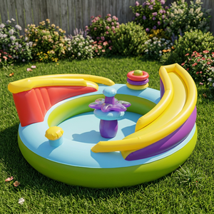Piscine à balles gonflable en PVC personnalisée avec design de dessin animé, solution sur mesure, rouleau à balles gonflable en PVC pour enfants, divertissement en plein air - Product Image 5