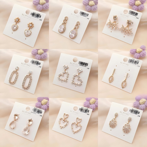 ต่างหูผู้หญิงชุบทอง 18K รุ่น 260119 <span class=keywords><strong>XUPING</strong></span> หลายแบบ ประดับเพชรคิวบิกเซอร์โคเนีย ต่างหูแบบห้อยและแบบติด แฟชั่นสำหรับผู้หญิง ขายส่ง - Product Image 5