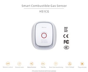 Alarme de Gás Combustível Zigbee Tuya para Gás Natural (CH4) ou GLP (Propano) HS1CG - Product Image 6