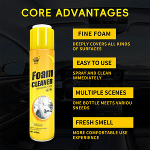 Nettoyant multi-usages <span class=keywords><strong>pour</strong></span> l'intérieur des voitures, des bureaux et des foyers, nettoyant en <span class=keywords><strong>mousse</strong></span> <span class=keywords><strong>pour</strong></span> voiture, nettoyant en spray avec brosse, fabrication directe d'usine OEM - Product Image 5