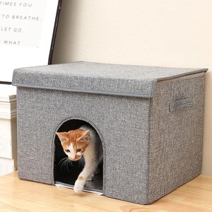 Maison pliable pour chat, isolée et imperméable, pour l'intérieur et l'extérieur, abri portable pour animaux de compagnie - Product Image 3