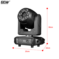 Projecteur LED DMX à tête mobile 7x15W RGBW + 80W Spot Beam Wash pour DJ, bar, discothèque, KTV, soirée, spectacle
