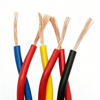 Cable Flexible de Cobre RVS de Par Trenzado 300/500V para Sistema de Alarma contra Incendios, Intercomunicador de Audio y Hogar Inteligente, Cable Eléctrico de Bajo Voltaje