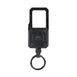 Mosquetón Retráctil Yuantoose de Aleación de Zinc, Capacidad de Carga de 2 kg, Gancho Cuadrado Negro para Exteriores, para Camping y Viajes - Product Image 4