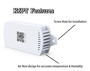 Sensor de temperatura y humedad con pantalla digital eléctrica KKM K6P para monitoreo de temperatura interior - Product Image 5