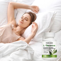 Capsules de L-Théanine, Complément de L-Théanine pour la Gestion du Stress Féminin, Favorise l'Humeur Calme et la Relaxation des Femmes, Marque Privée OEM