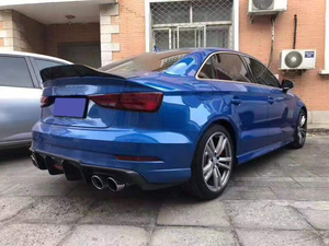 Diffusore Posteriore S3 in Fibra di Carbonio per <span class=keywords><strong>Audi</strong></span> S3 <span class=keywords><strong>A3</strong></span> 8V Berlina 4 Porte 2017-2019 - Product Image 2