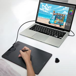 Tablette graphique HS610 avec touches pour le dessin, l'enseignement en ligne et la prise de notes - Product Image 1