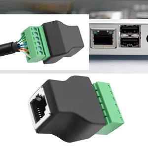 Connecteur RJ12 femelle <span class=keywords><strong>vers</strong></span> bornier à vis 6 broches, adaptateur Ethernet RJ12 6P6C pour câble téléphonique audio - Product Image 2