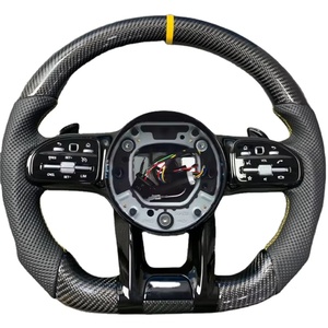 Volant en fibre <span class=keywords><strong>de</strong></span> carbone <span class=keywords><strong>de</strong></span> haute qualité pour <span class=keywords><strong>Mercedes</strong></span>-Benz a C E S W205 W213 W222 W177 CLA GLA GLC GLE GLS GLE - Product Image 1