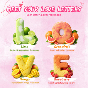 Set <span class=keywords><strong>Regalo</strong></span> di 4 Bombe da Bagno a Forma di Cuore LOVE, per Coppie, San Valentino, Controllo dell'Oleosità - Product Image 4