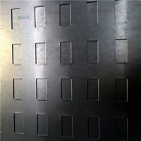 Panneau métallique perforé en acier inoxydable poli, maille à trous carrés, pour protection de machine et grille de haut-parleur