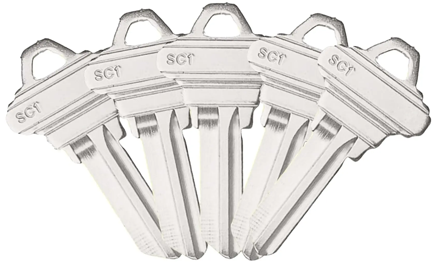 Chaves em branco SC1 para duplicado, estruturas de cobre sem cortes, chaves em branco para corte