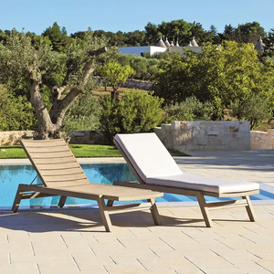حمام سباحة للحديقة سرير فندقي خارجي فاخر كرسي للاسترخاء والشاطئ للاسترخاء قابل للطي - Product Image 5