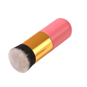Flat Top Nylon Makeup Brush Short Handle Concealer Powder Liquid <b>Foundation</b> Face Brush - Product Image 4