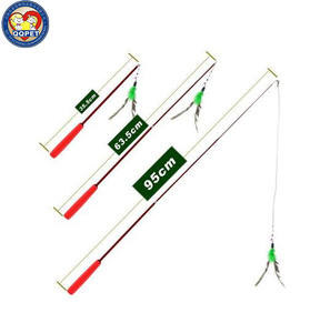 Feder Interaktive <span class=keywords><strong>Catcher</strong></span> <span class=keywords><strong>Teaser</strong></span> Katze Spielzeug Interaktive Katze Zauberstab - Product Image 5